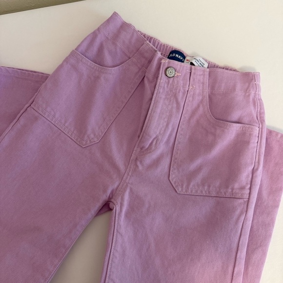 Old Navy Kids Pastel Pink Wide-Leg Jeans new without tags - Picture 6 of 9